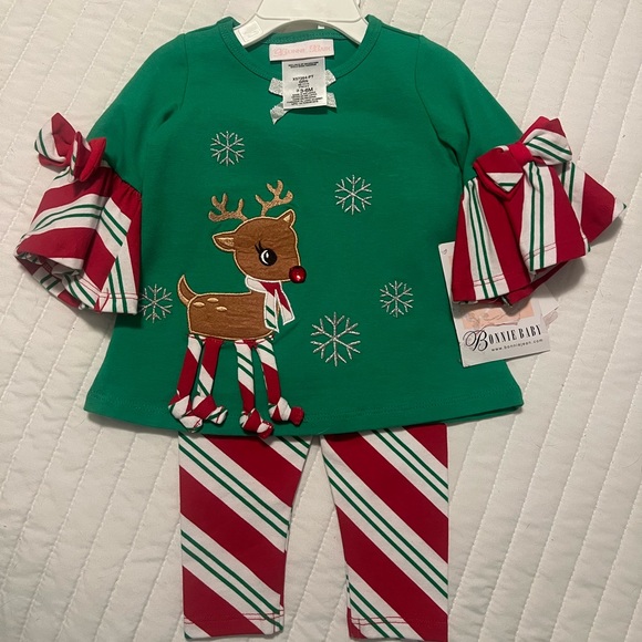 Bonnie Jean Other - Bonnie Jean 2 piece Christmas Outfit | 3-6mths